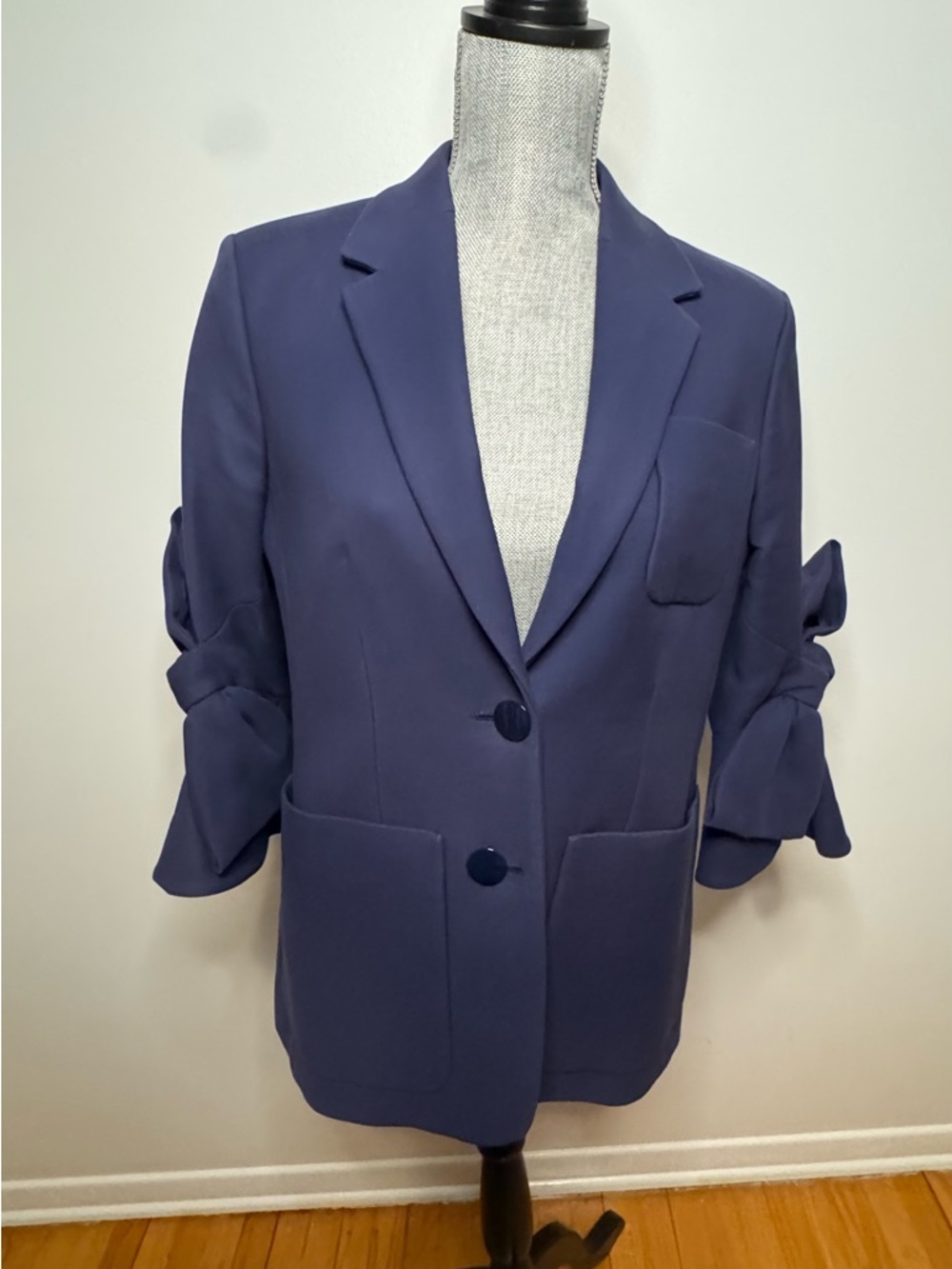ROKSANDA | Women's Navy Blue Tailored Blazer Jacket